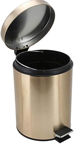 N/A Housed Step Kitchen Banheiro de aço inoxidável lixo pode desperdiçar cesto com tampa