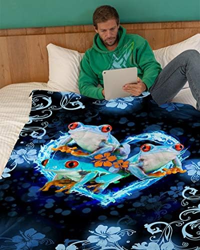Cobertor personalizado de Zenladen, cobertor aconchegante, cobertor de sapos mágicos para sua filha, nome de bebê personalizado para meninas, bebê, crianças