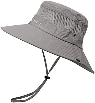 Chapéu de sol uttpll para homens Mulheres chapéus à prova d'água UPF 50+ chapéu de proteção solar com um safari respirável para a prova de vento chapéu de pesca