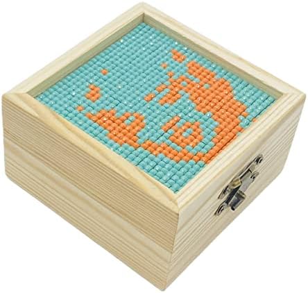 Little Fire Craft Caixa decorativa decoração de casa Projeto criativo caixa de jóias de madeira de madeira