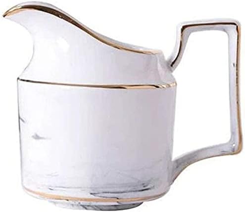 Lianxiao - conjunto de chá padrão de mármore xícara de café cerâmica e pires de pires