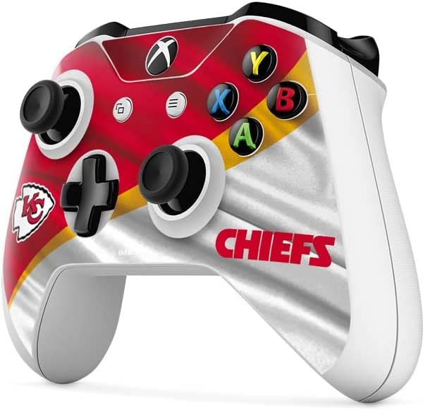 Skinit Decals Gaming Skin Compatível com o controlador Xbox One S - Oficialmente licenciado NFL Kansas City Chiefs Design