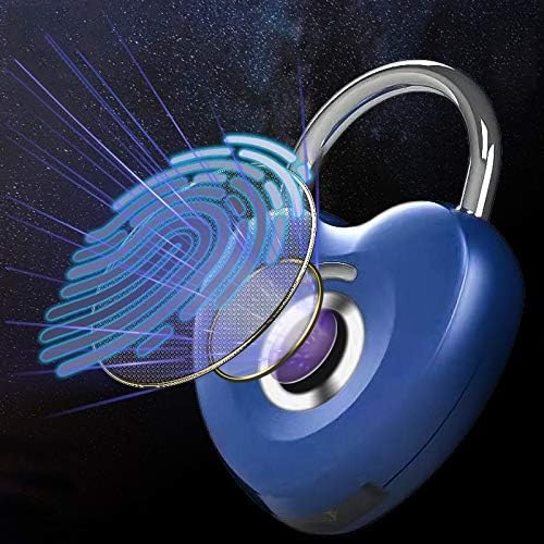 LJHOKD Padlock de impressão digital Smart Electronic Lock Lock Small Housed Senha Bloqueio de cadeado