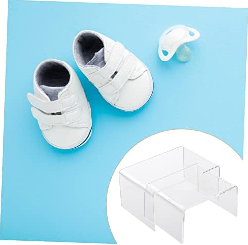 Villful 2pcs exibir suporte infantil sapatos infantis rack de sapato de sapato de estampa clara de estampa