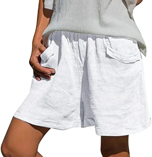 Miashui plus size leggings com bolsos para mulheres Summer Summer Basic short solto short confortável