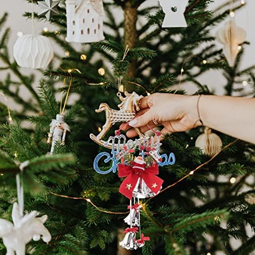 4 PCs pingentes de natal pingentes grandes pingentes pendurados decoração da árvore de Natal pendurando