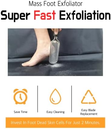Deo Global Foot Arquivo e Removedor de Calus. Melhor ferramenta de superfície de metal de pedicure de cuidados com os pés para remover a pele dura. Pode ser usado nos pés molhados e secos