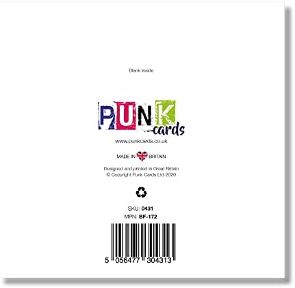 PunkCards - cartão de aniversário para amigo - 'um pouco mais velho muito mais fabuloso' - cartão de aniversário