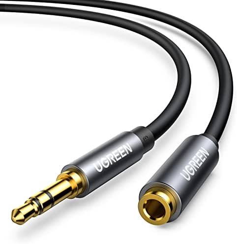 Cabo de extensão de fone de ouvido ugreen 3,5 mm de extensão Gold Extensão Aux Extensão Audio Audio Jack Macho