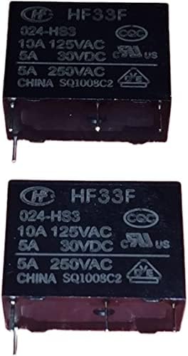 Relé Gibolea 10pcs HF33F-024-HS3 JZC-33F-024-HS3 JZC-33F 024-HS3 10A 4PIN112LM