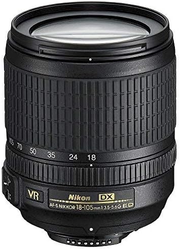 Nova Nikon 18-105mm f/3.5-5.6 AF-S DX VR ED Lente Nikkor para câmeras Nikon Digital SLR D3000 D3100 D3200 D3300