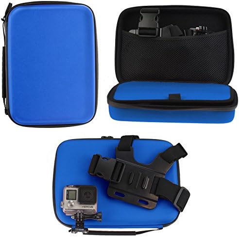 Navitech Blue Heavy Duty Rugged Case/capa compatível com a câmera de ação SJCAM SJ4000WIFI