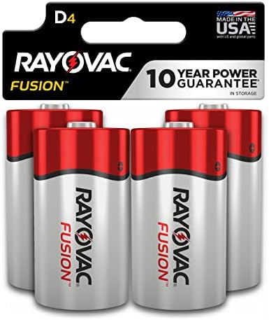 Baterias Rayovac D, Fusion Premium D Cell Battery Alcaline, 8 contagem