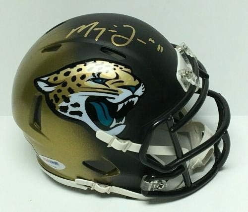 Marqise Lee assinou Jacksonville Jaguars Mini -Helmet PSA 8A23445 - Mini capacetes autografados da NFL