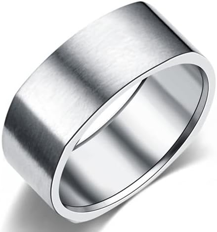 Kolesso 8mm anel de casamento anéis quadrados de homens homens homens anel personalizado personalizada anel