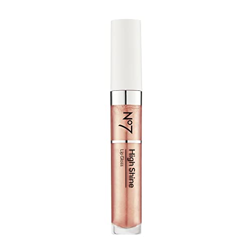 No7 High Shine Lip Gloss - Pink Latte - Hidratante e alto brilho labial com óleo de jojoba para lábios