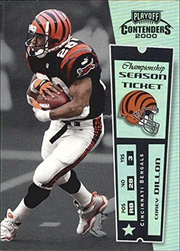 2000 Playoff Concenders Championship Ticket 20 Corey Dillon /100