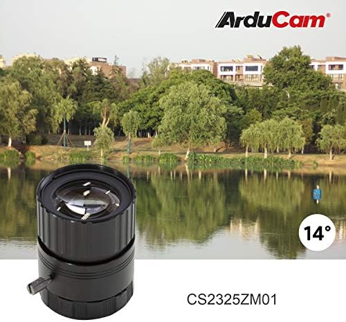 Kit de lente Arducam CS-Mount para câmera HQ Raspberry Pi, comprimentos focais de 6 mm a 25 mm, 65