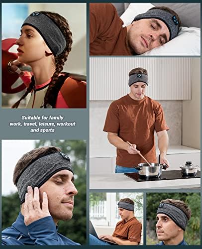 Fones de ouvido do sono perytong, cabeça, fones de ouvido, cabeça de bluetooth, fones de ouvido dormindo para dormir lateral, música elástica do sono b, aconchegante ASMR Wireless Eye Mask Tech Gadgets Presentes para homens Mulheres, Mod: PTL01