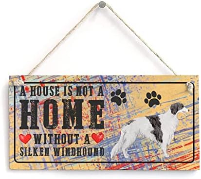 Amantes de cães citações signo touro terrier Uma casa não é uma casa sem um cachorro Funny Wood Dog Sign Dog