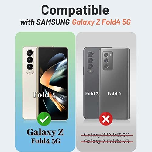Koliyn Crocodile Pattern Flip Phone Case, para Samsung Galaxy Z Fold 4 Caso 2022 Cover de fólio magnético resistente à prova de choque de couro premium, marrom