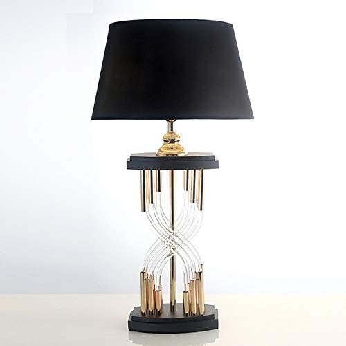 Lâmpada de mesa de cristal de luxo WSSBK YGQJJ, lâmpada decorativa da sala de estar de mesa de café da