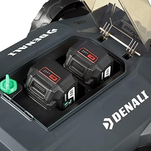 Brand - Denali by Skil 2 x 20V sem escova Kit de cortador de grama de 18 polegadas, inclui duas baterias de lítio de 4,0 AH e carregador de porta dupla