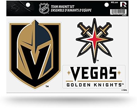 NHL RICO Industries Die Cut Team Magnet Set Sheet, Vegas Golden Knights