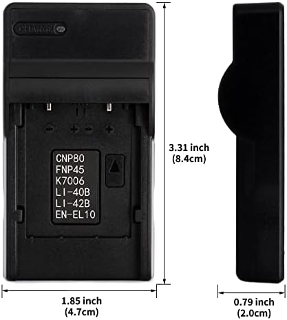 Carregador USB LI-40B para o Olimpo D-720, Fe-230, Fe-340, Fe-280, Fe-20, Stylus 710, 790SW, 770SW, 7010, 760, 720SW, VR-320, VR-310, X- 935, câmera X-905 e muito mais