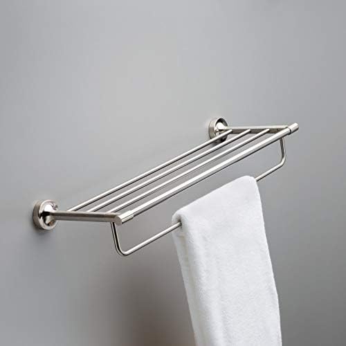 Franklin Brass Voi93-Sn Modern Towel Shelf com bar, níquel escovado