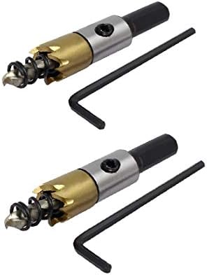 X-Dree 12mm Diâmetro HSS HSS serra Twist Drilling Bit Cutter Tool 2pcs (Diámetro de Corte de 12 mm Agujero