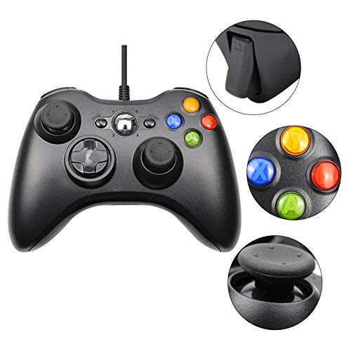 Controlador do TECTINT XBOX 360, controlador de jogos para PC, joystick com controle do controlador Xbox