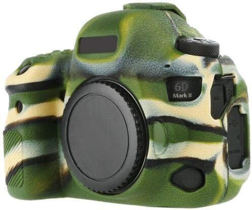 Bolsa de pele de capa de borracha de silicone macia para câmera Canon EOS 6D II