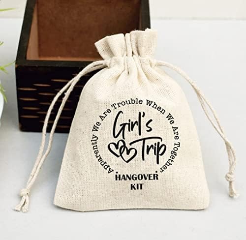 Conjunto de 10 garotas Trip Bachelorette Party Hans Hans Sacos de Kits Cotton Casavo de Casamento Partido