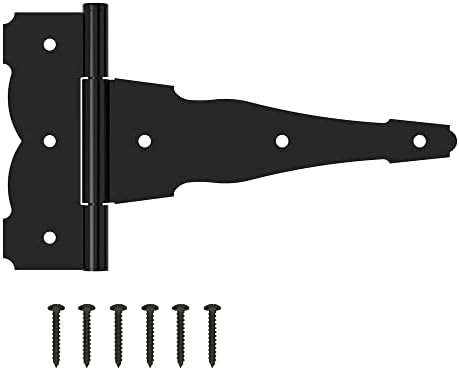 Hardware Nacional N166-012 Decorativa T Hinge, 10 , Black