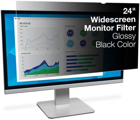 Filtro de privacidade de 3m para monitor widescreen de 24