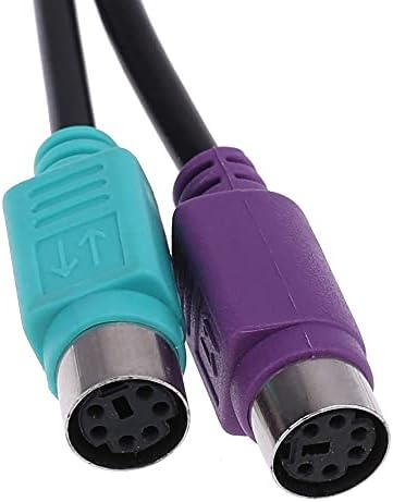 Microfone Kuqiz USB a Dual PS 2 Cabo USB Male para Feminino/2 Extensão do Adaptador de conversor para teclado e mouse PS2 para cabo USB
