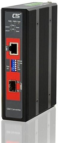 IMC-1000S-Gigabit Ethernet não gerenciado 10/10/1000Base-T para SFP Slot Industrial Fiber Media Converter, isolamento de 2,5kV, -10-60 Celsius