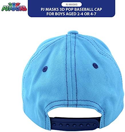 PJ Máscara Base de beisebol para meninos - 3D Catboy, Owlette, Gekko Curved Brim Snap Back Hat Back