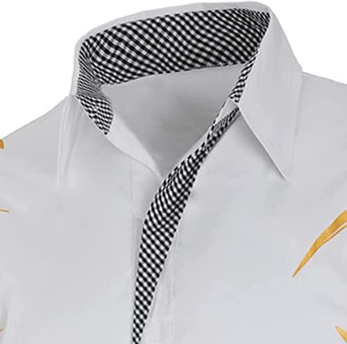 Jeke-DG Hipster Mexican Design Shacket Dress Camisa Men da marca casual roupas de manga longa estampando o casaco de bordado impresso em ouro
