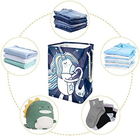 Cesta de lavanderia com alças cestas de lavanderia dobráveis ​​à prova d'água para caixas de armazenamento Organizador da casa do quarto de casa