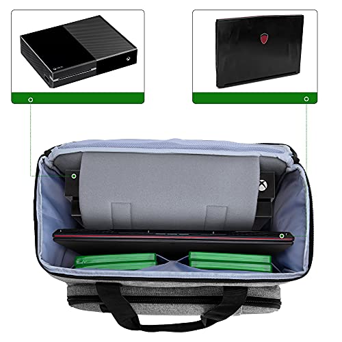 Curmio Travel Transporting Case Compatível para PS5, PS4, PS4 Pro / Xbox Série S, Xbox One, One