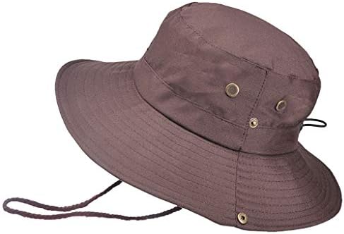 Unissex Solid Water prova d'água clássica chapéu chapéu boonie chapéu largo chapéu de sol com cinta de pesca chapéu dobrável