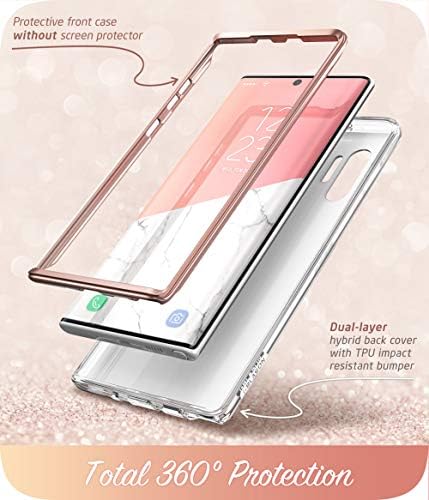 Caso da série Cosmo I-Blason para Galaxy Note 10 Plus/Note 10 Plus 5G 2019 Lançamento, Marble