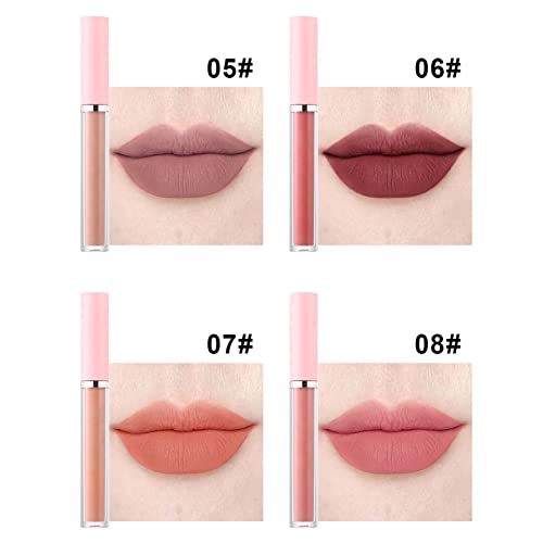 Brilho labial com batom de batom claro líquido lipstick lipgloss para mulheres 24 horas originais 24 profunda