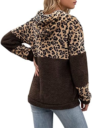 Suéteres sexy femininos Pullover leopardo impressão de suéter de suéter de suéter de camisola de