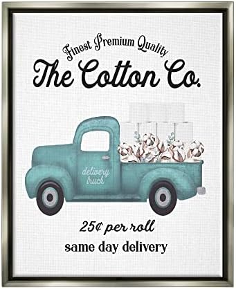 Stuell Industries Paper Toilet Cotton Co Entrega do caminhão Bathroom Word Design, Design de design por letras