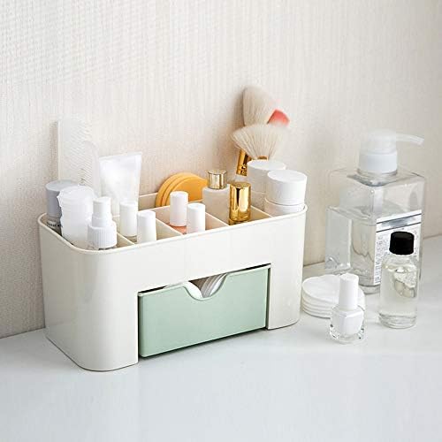ANNCUS Multifuncional Top Conclusão Caixa de armazenamento Plástico Organizador de maquiagem Prateleira de jóias para casa com gaveta -