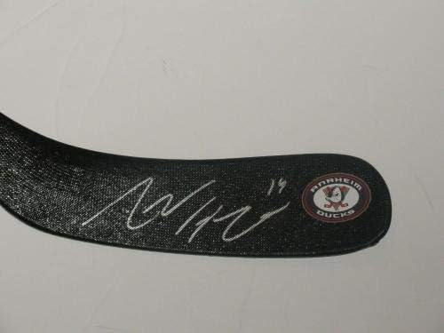 Adam Henrique assinou o hóquei Anaheim Ducks autografados raros - bastões de NHL autografados