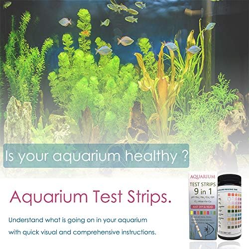Capetsma 9 em 1 Teste de teste de aquário, melhor kit para testes de qualidade da água para piscina